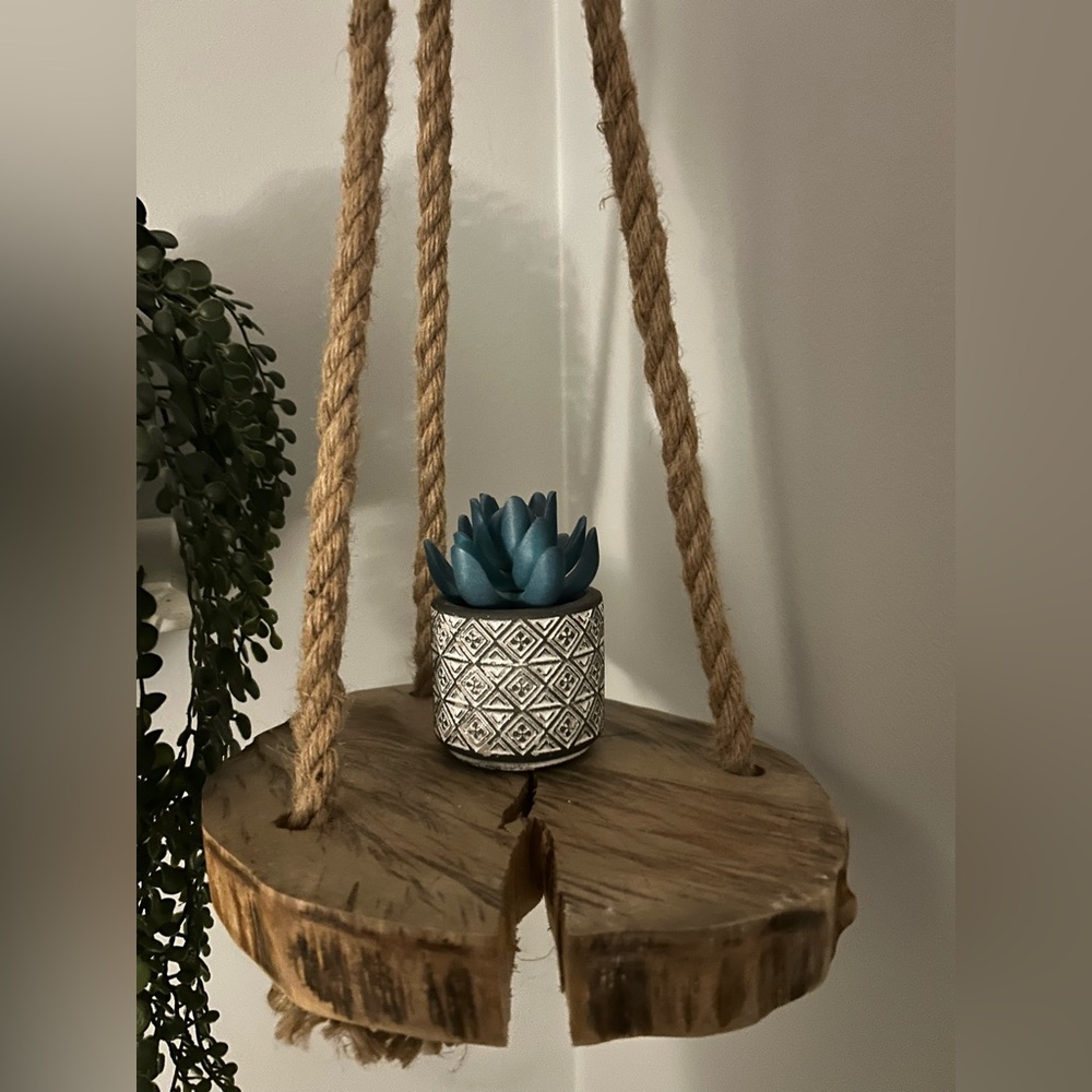Barn wood hanging shelf | plant stand
